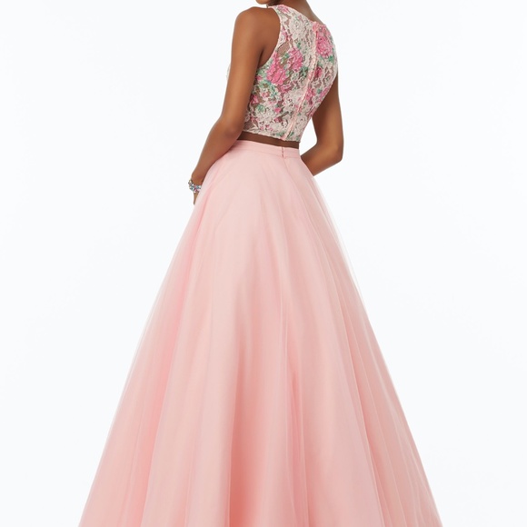 Morilee Madeline Gardner Two Piece Prom Dress - Picture 4 of 7